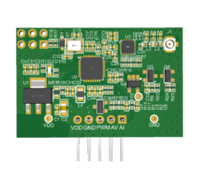 2.4G单点无线调光接口模块